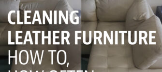 How to clean leather furniture