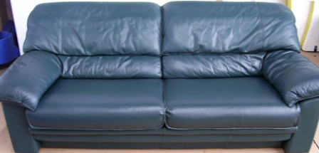 Fully-Finished Leather Couch