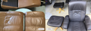 leather seat re-dyed