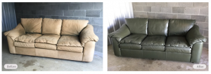 Leather Couch Redye & Restoration by Fibrenew Asheville