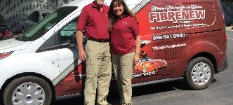 Husband and Wife Franchise Owners with Fibrenew