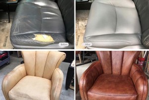 leather seats restored