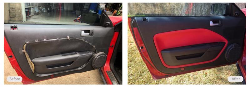 Car door panel repair and restoration