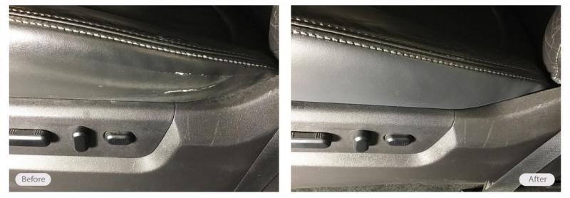 Driver's seat bolster restored
