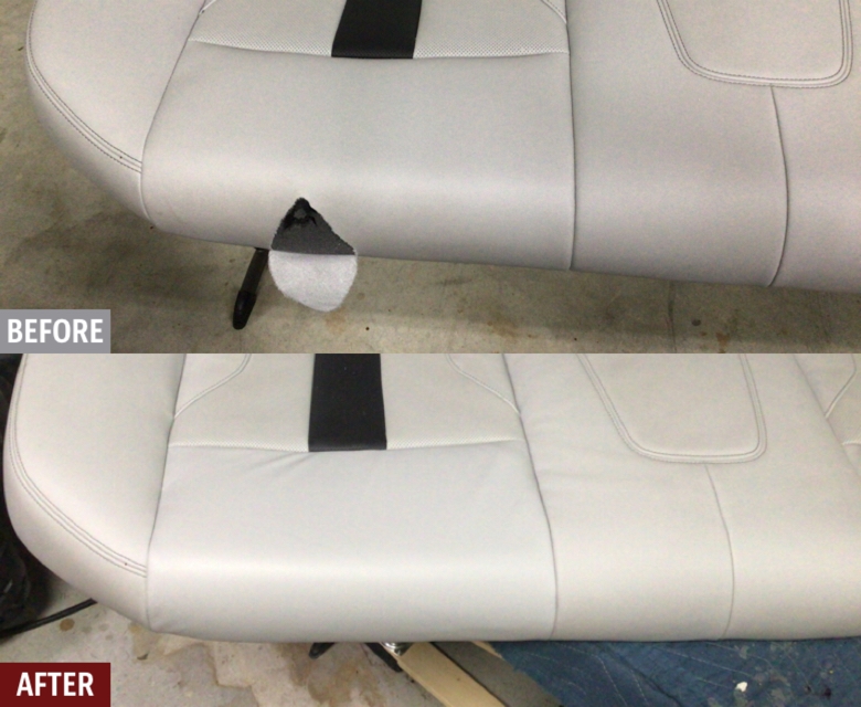 Damage on BMW Seat repaired