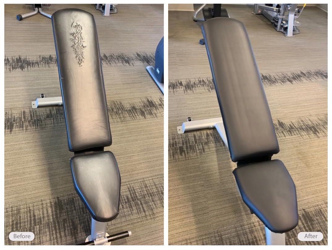 Gym equipment vinyl restoration