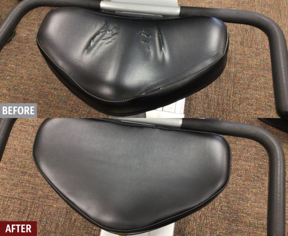 Replacement of Vinyl on Bike Seat
