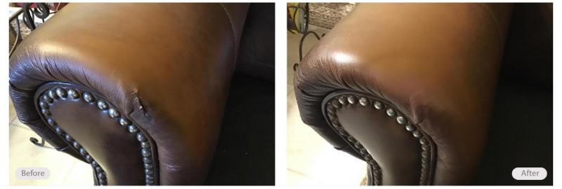 Leather couch repair