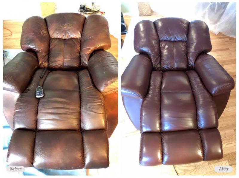 La-Z-Boy recliner redye and restoration