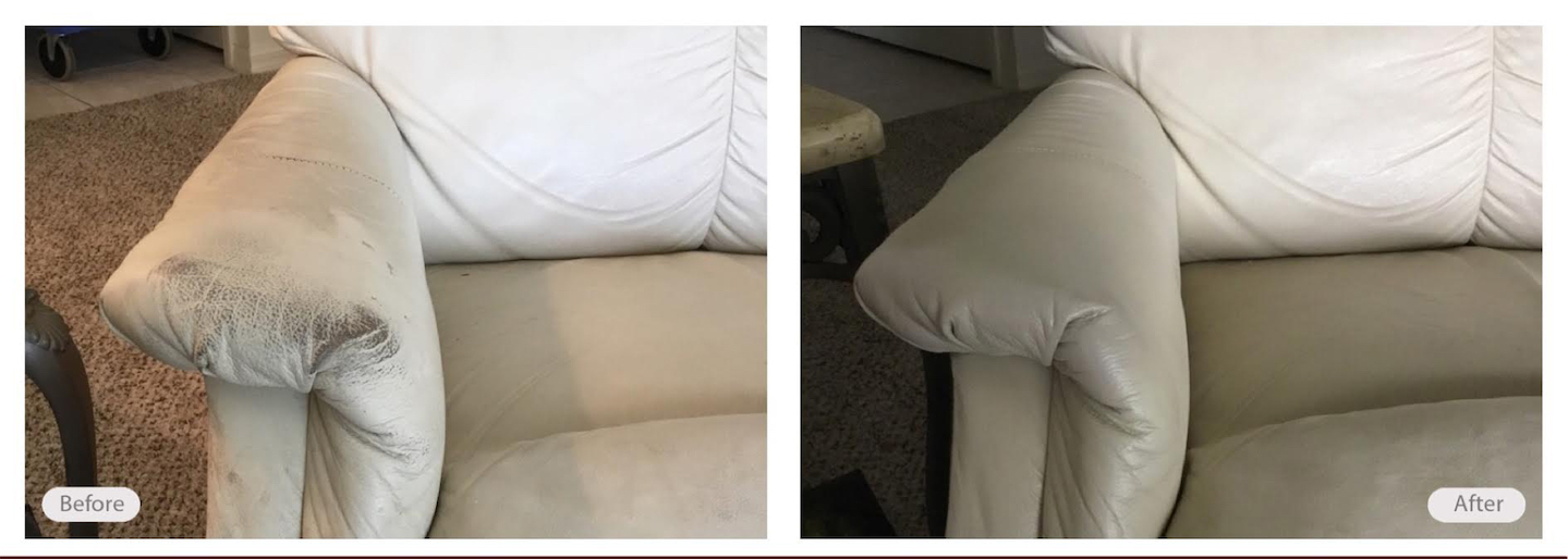 how to fix scuffs on leather couch