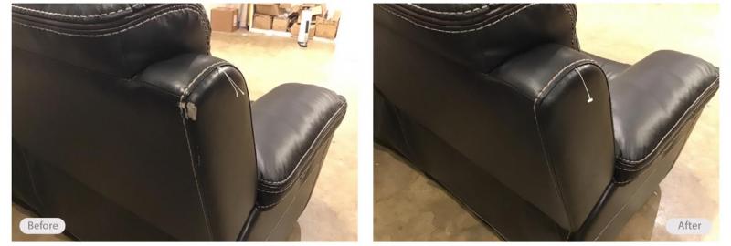 Leather chair repair