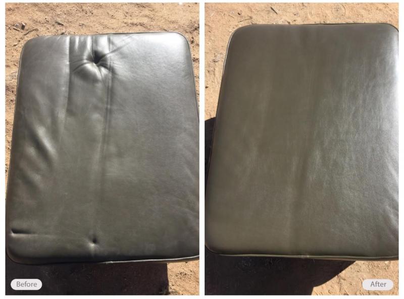Leather cushion repair