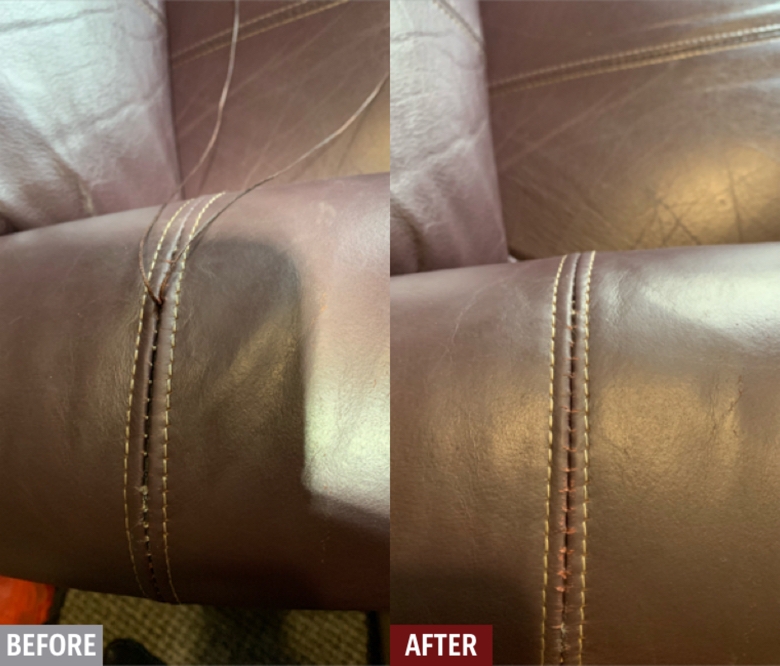 Recliner stitches repair!