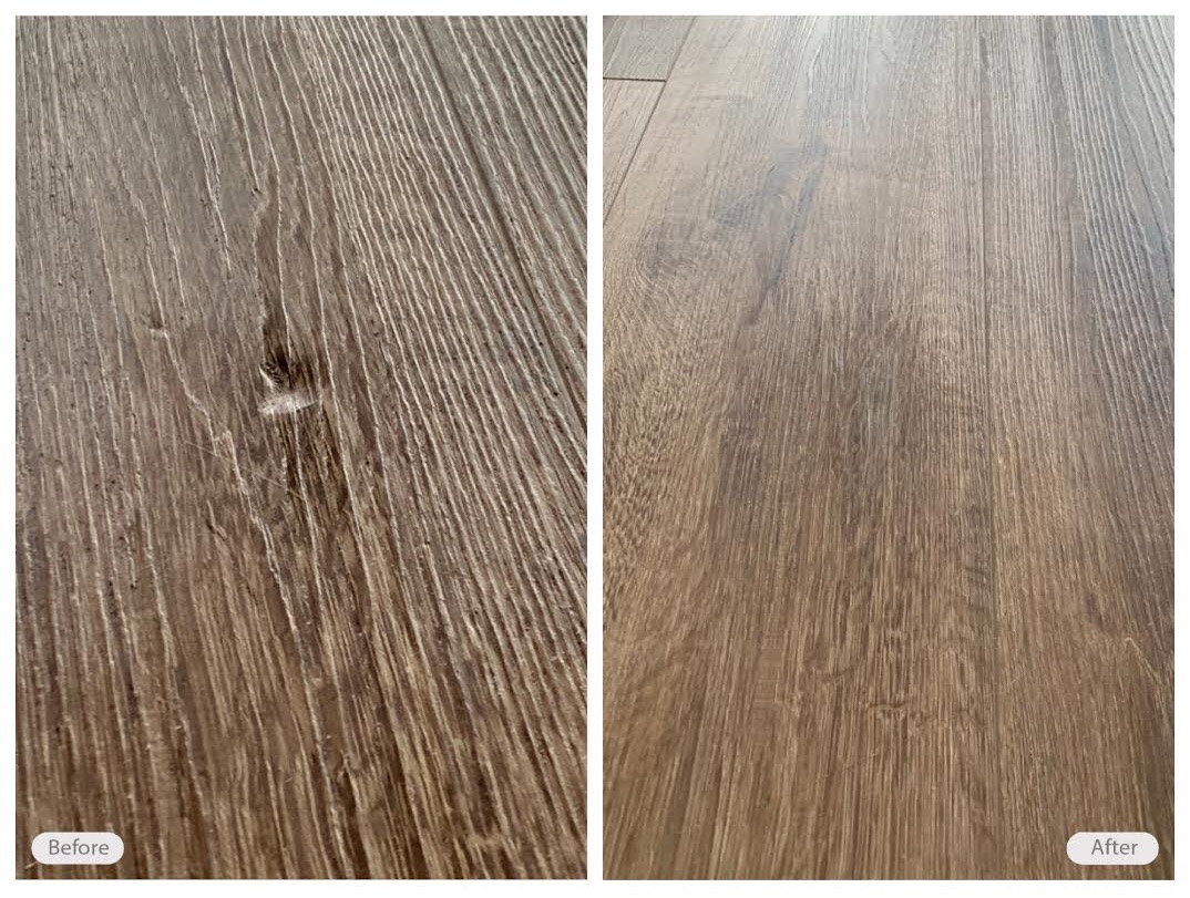 RV vinyl lino floor refurbishment without the need for replacement